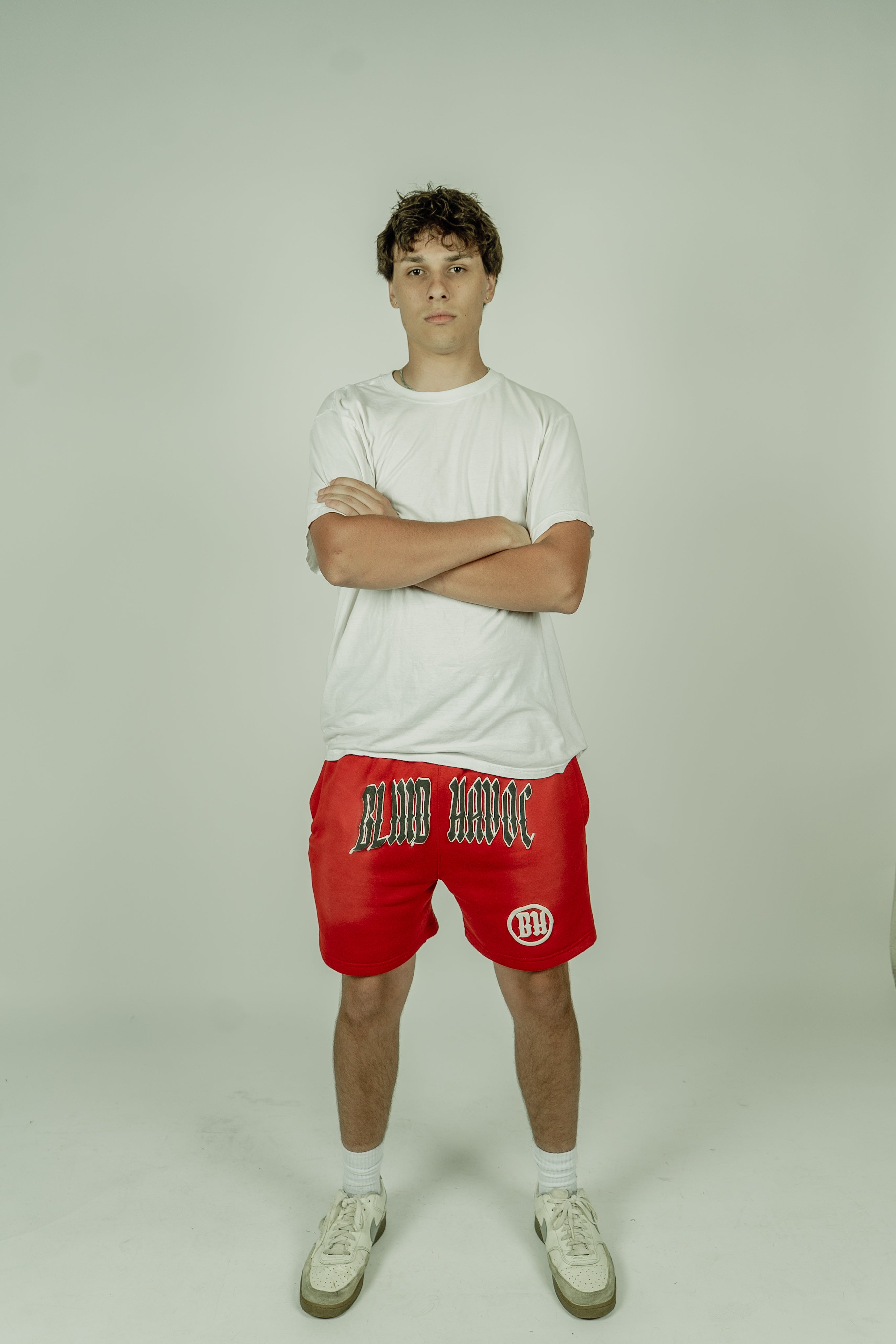 Blind Havoc Cotton Shorts [Red]