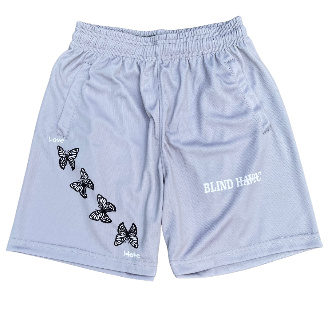 Love Over Hate Shorts [Gray]