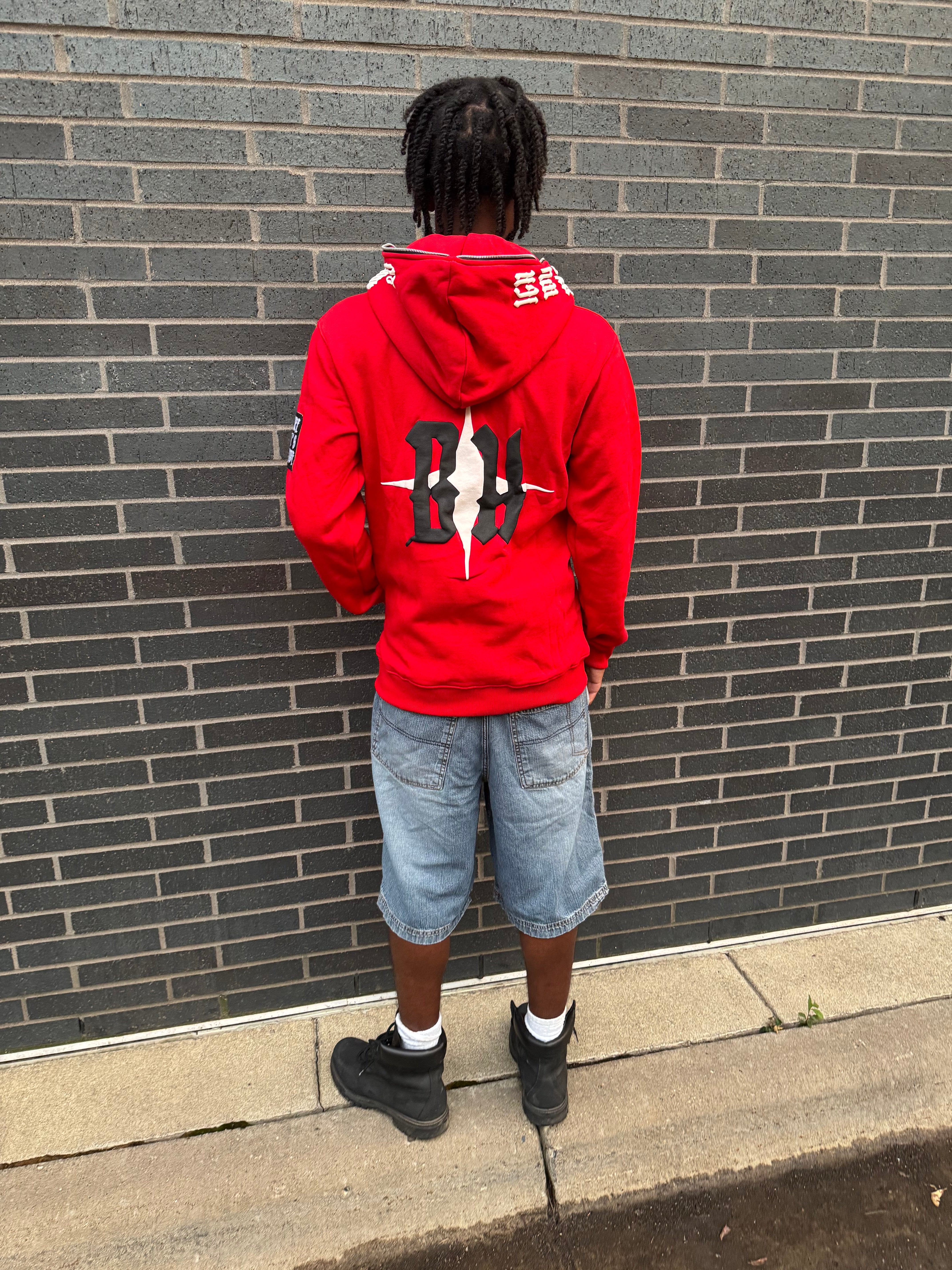 'Ignore What's Negative' Full Zip [Red]