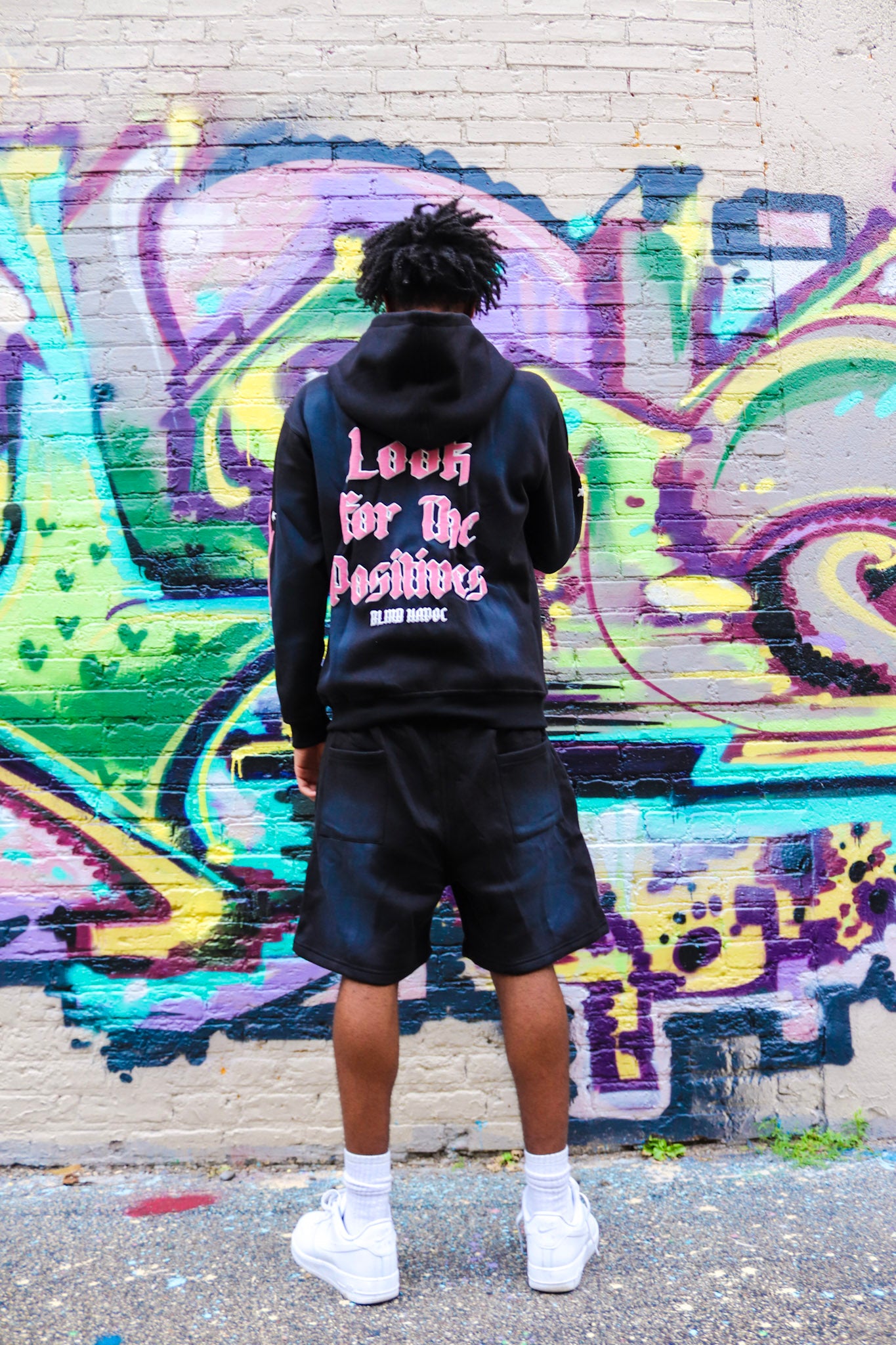 'Blind to the Havoc' Zip [Black & Pink]