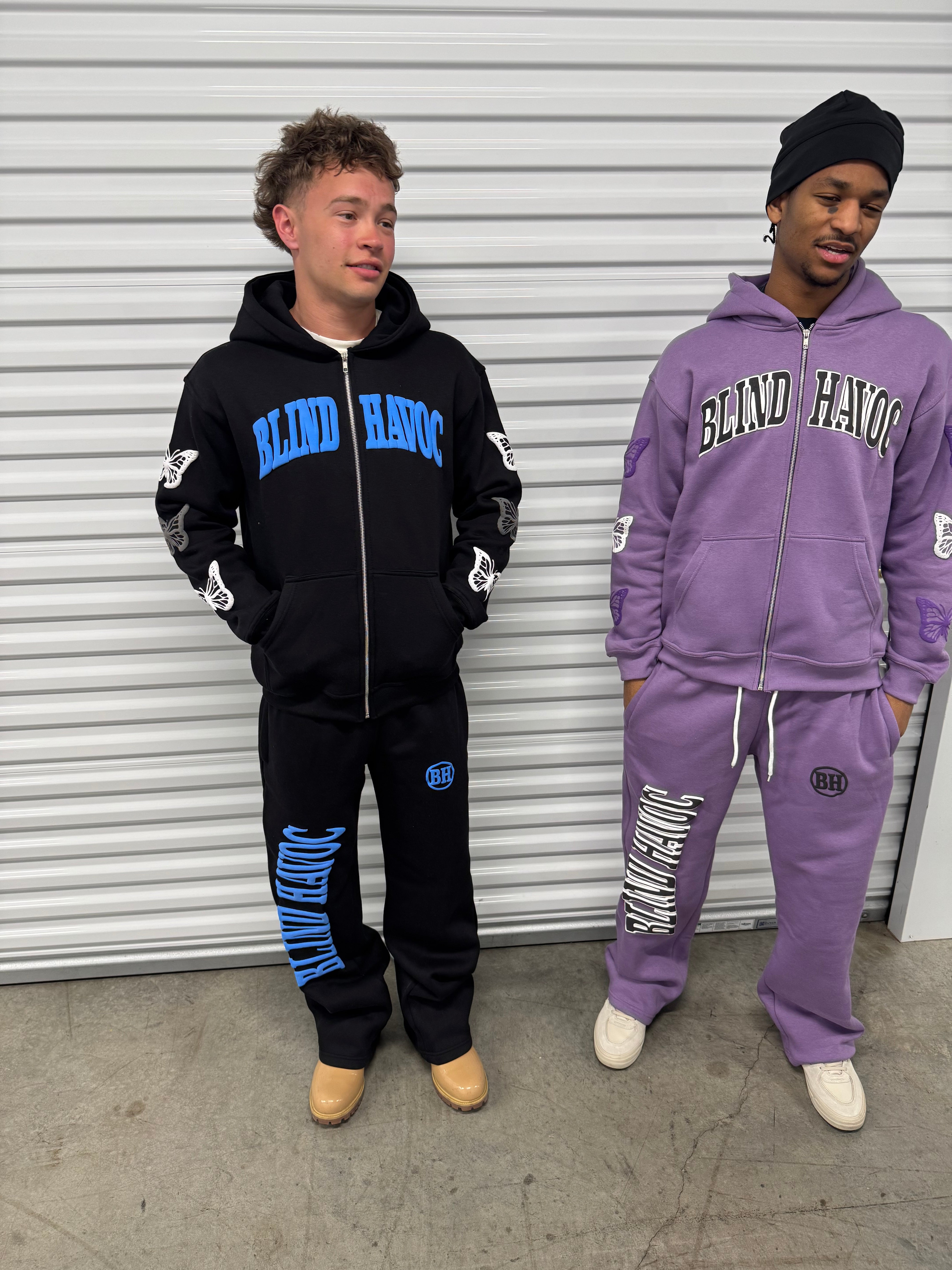 World Needs Love Matching Sweats [Black]