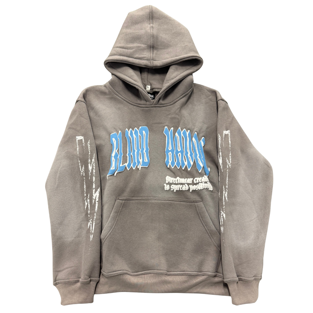 Striker Hoodie [Gray & Blue]