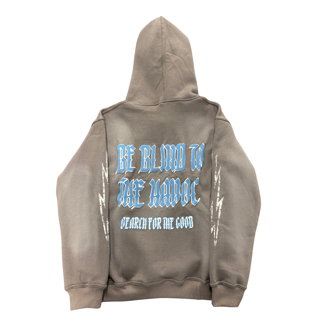 Striker Hoodie [Gray & Blue]