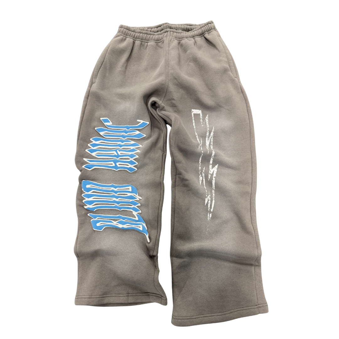 Striker Sweats [Gray & Light Blue]