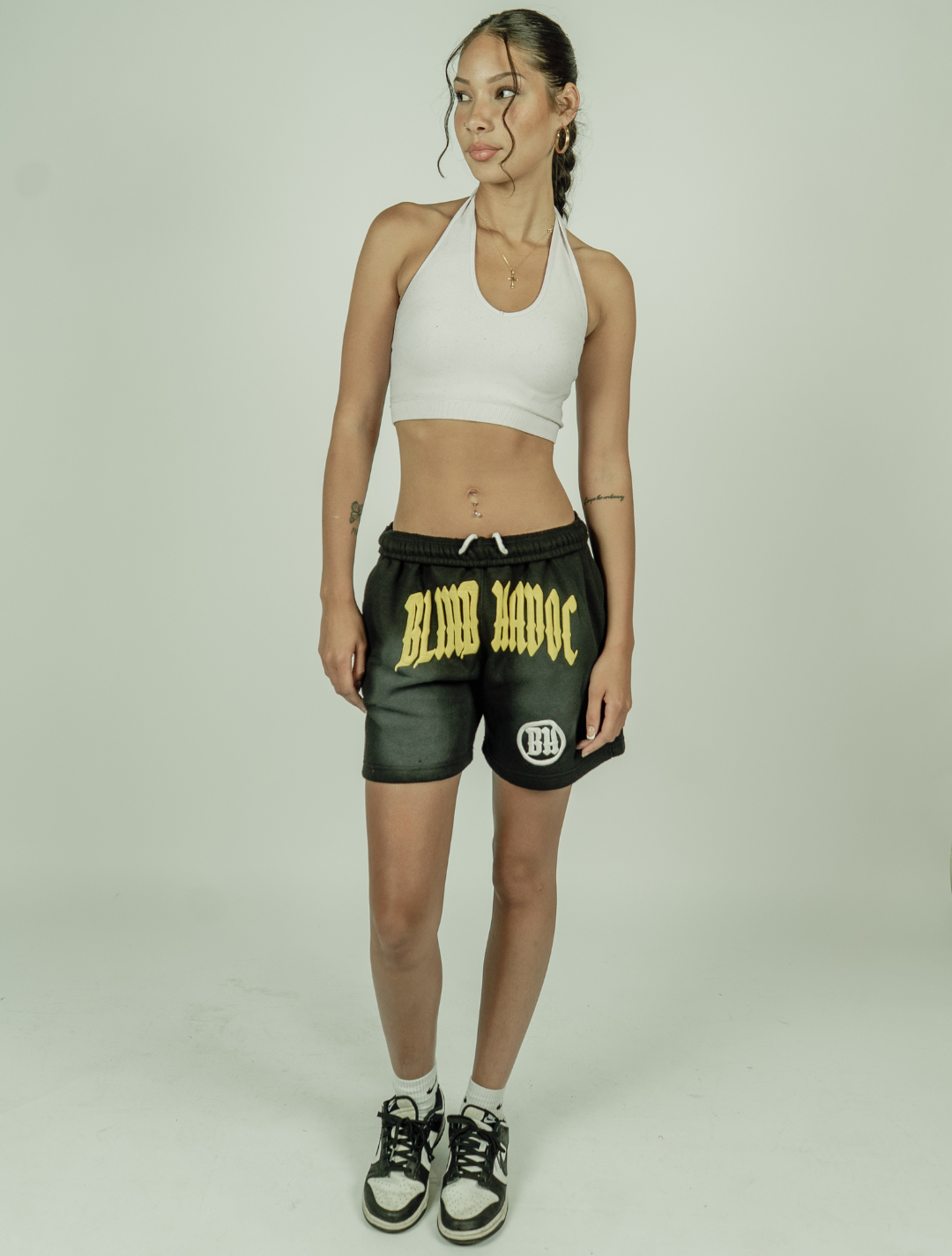 Blind Havoc Cotton Shorts [Black & Yellow]