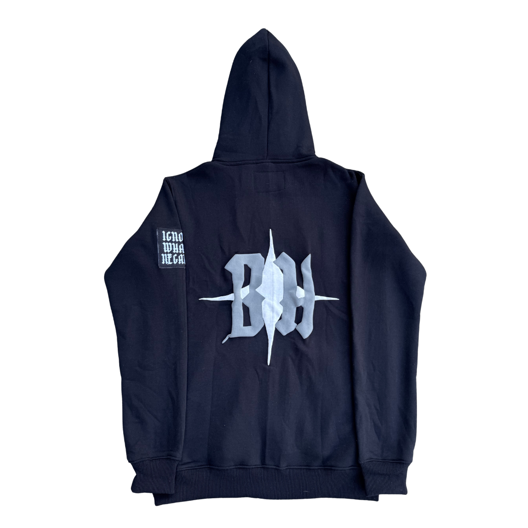 'Ignore What's Negative Full Zip [Black & Pink]