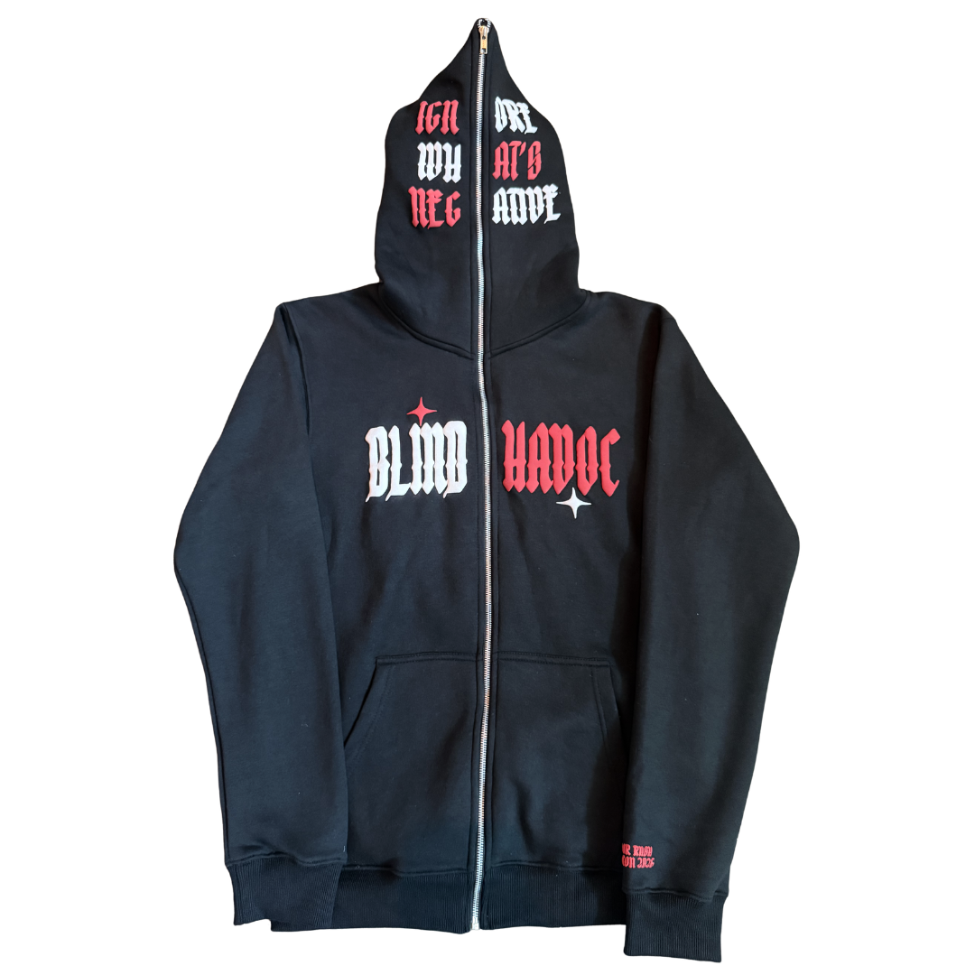 Color Rush Full Zip [Black & Red]