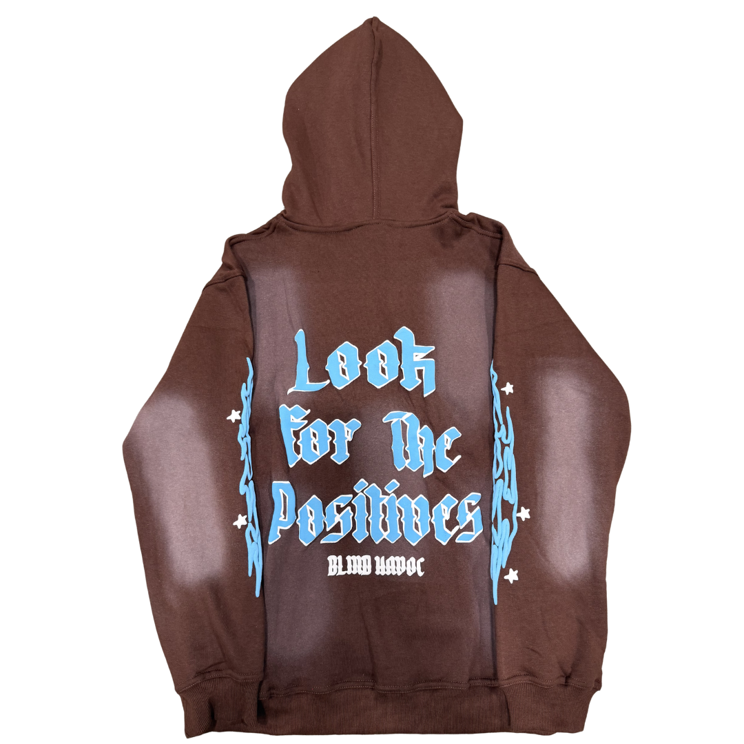 'Blind to the Havoc' Zip [Brown & Blue]
