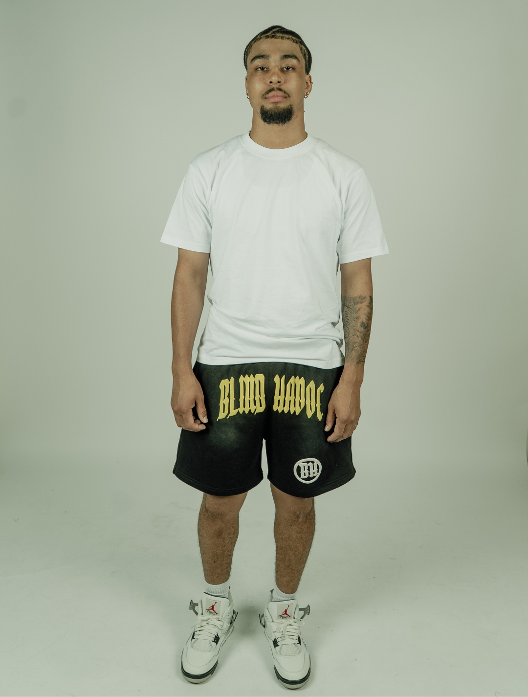 Blind Havoc Cotton Shorts [Black & Yellow]