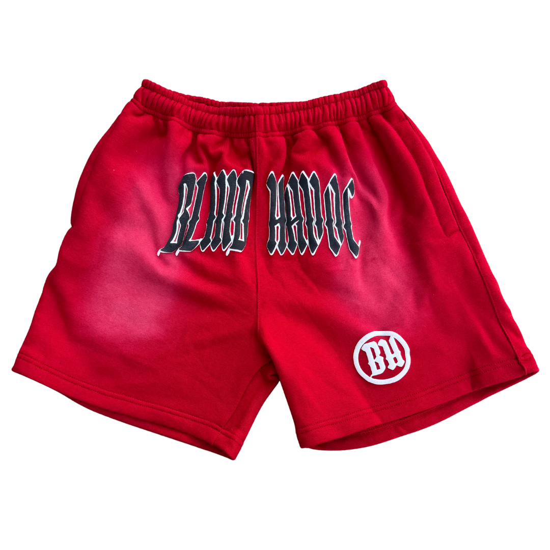 Blind Havoc Cotton Shorts [Red]