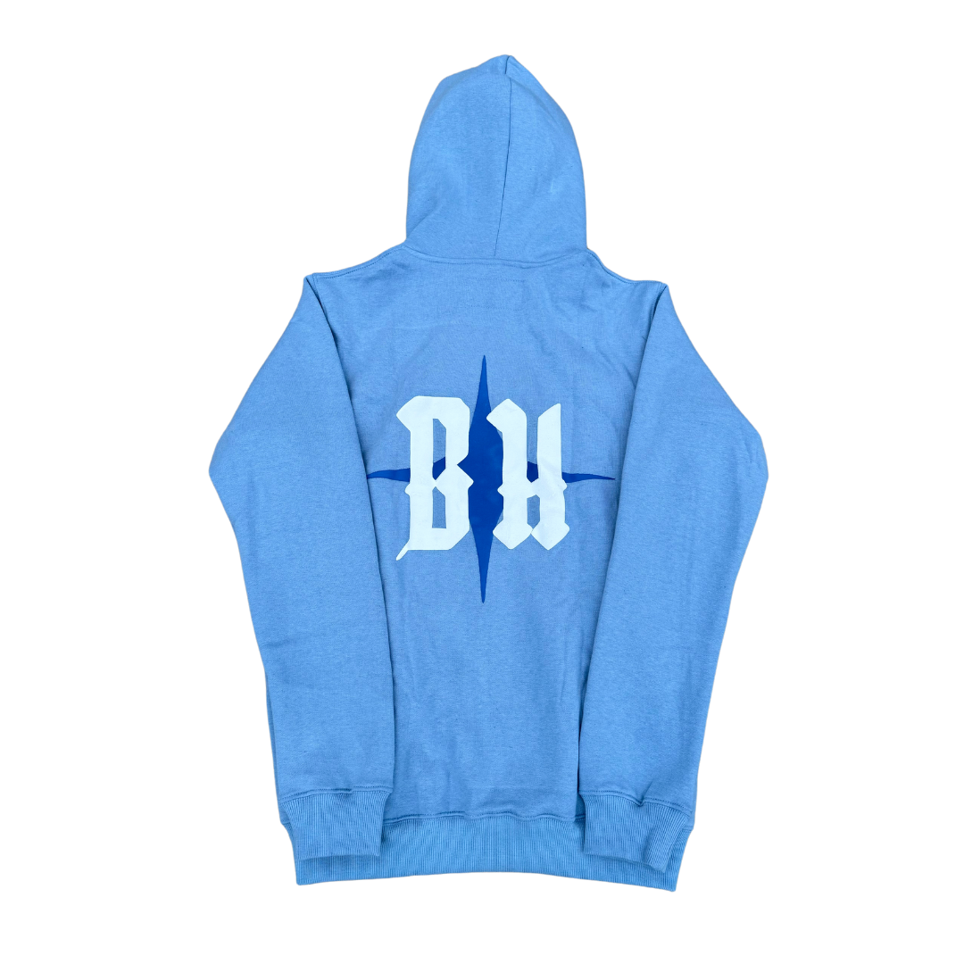 Color Split Full Zip [Light Blue]