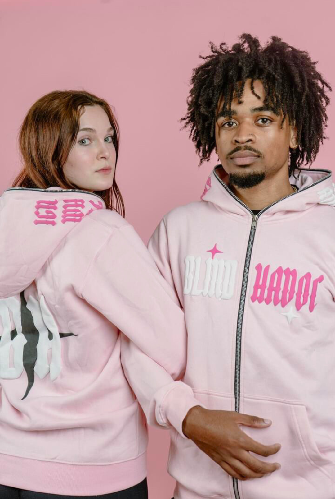 Split Full Zip Light Pink [Color Split]