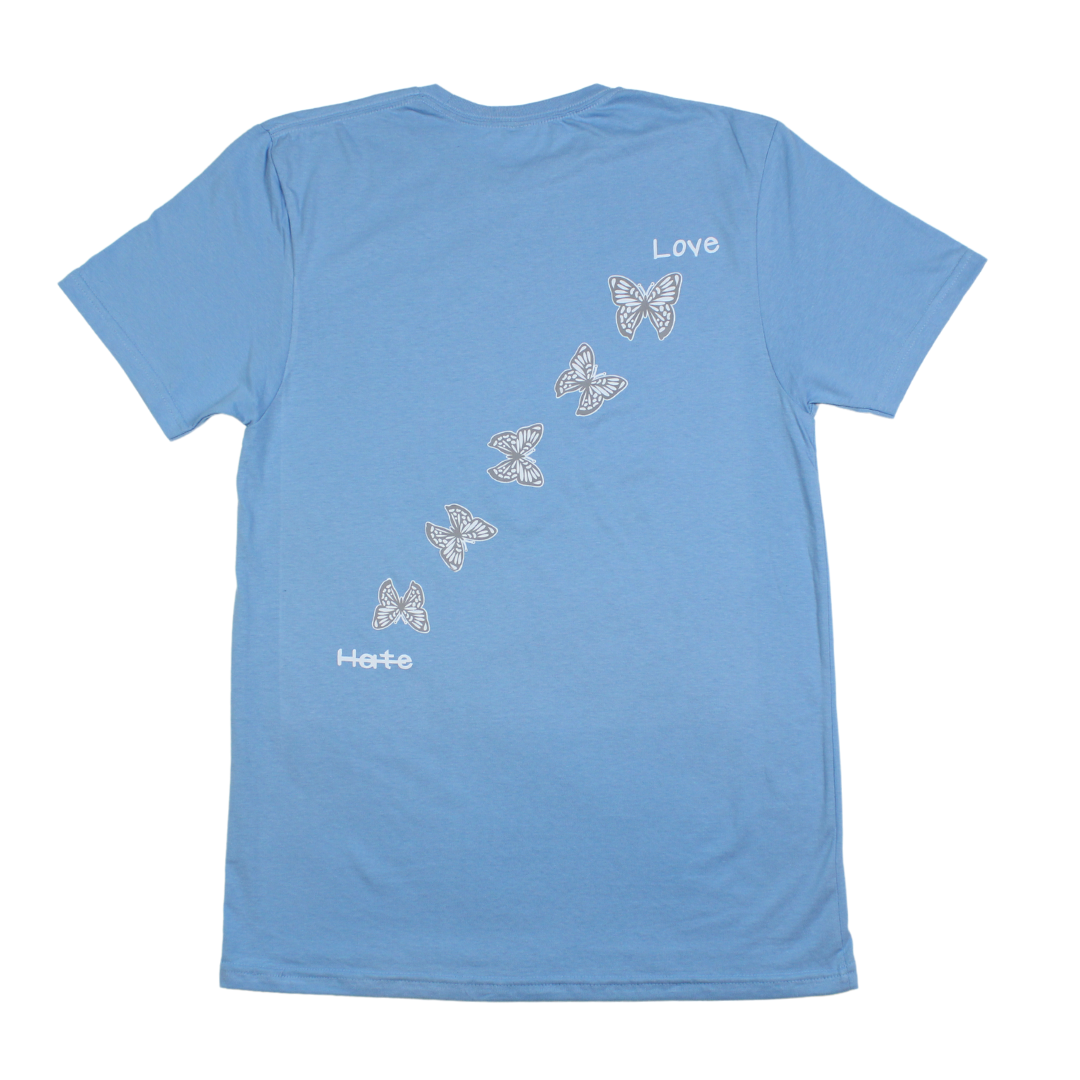 Love Over Hate Tee [Light Blue]