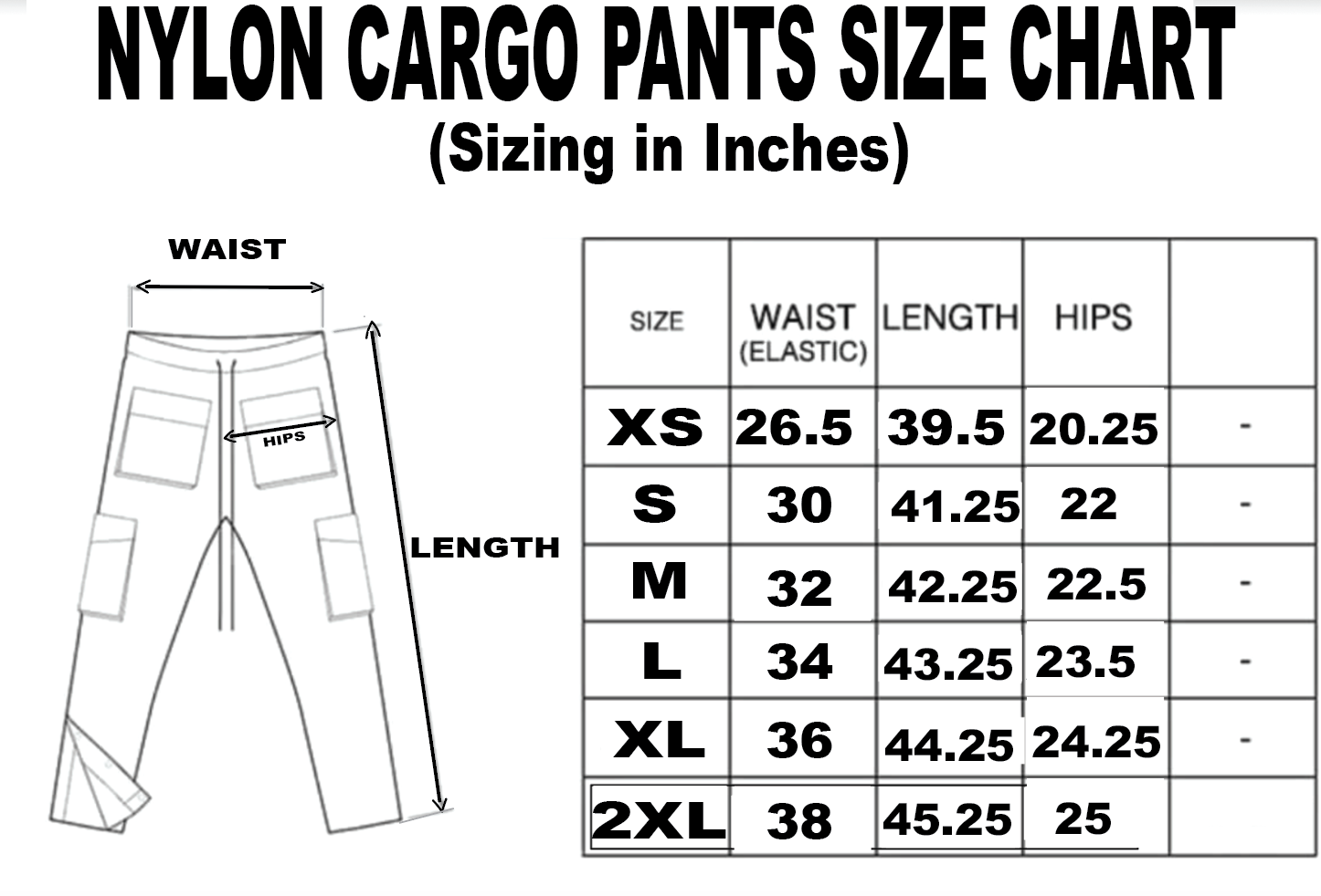 Nylon Cargos [Black]