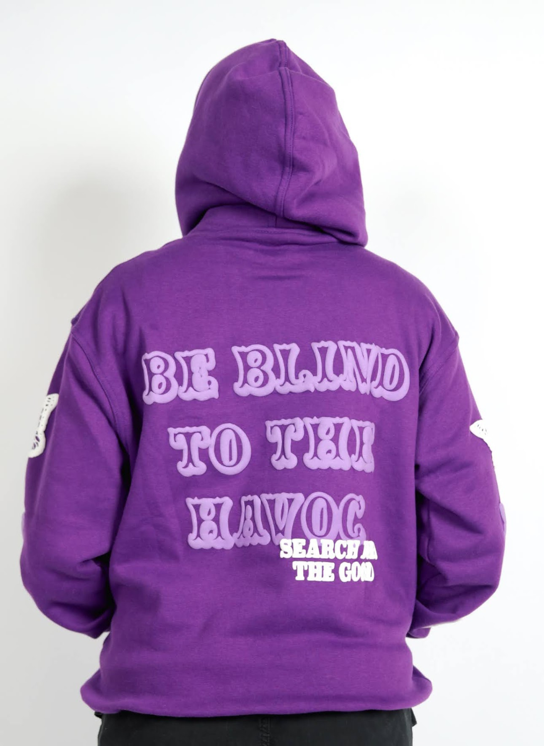 Double hooded butterfly hoodie [Purple]