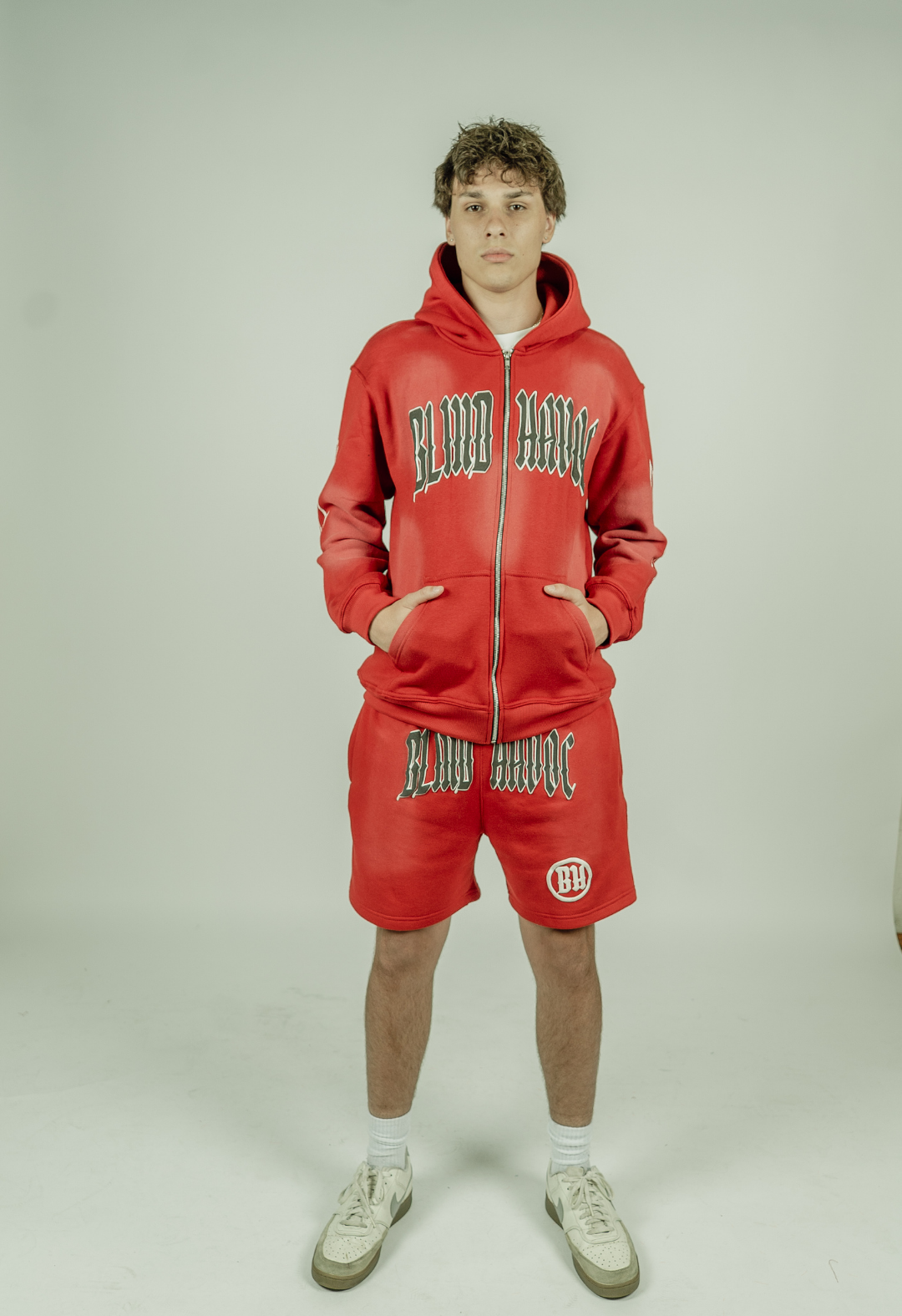 Blind Havoc Cotton Shorts [Red]