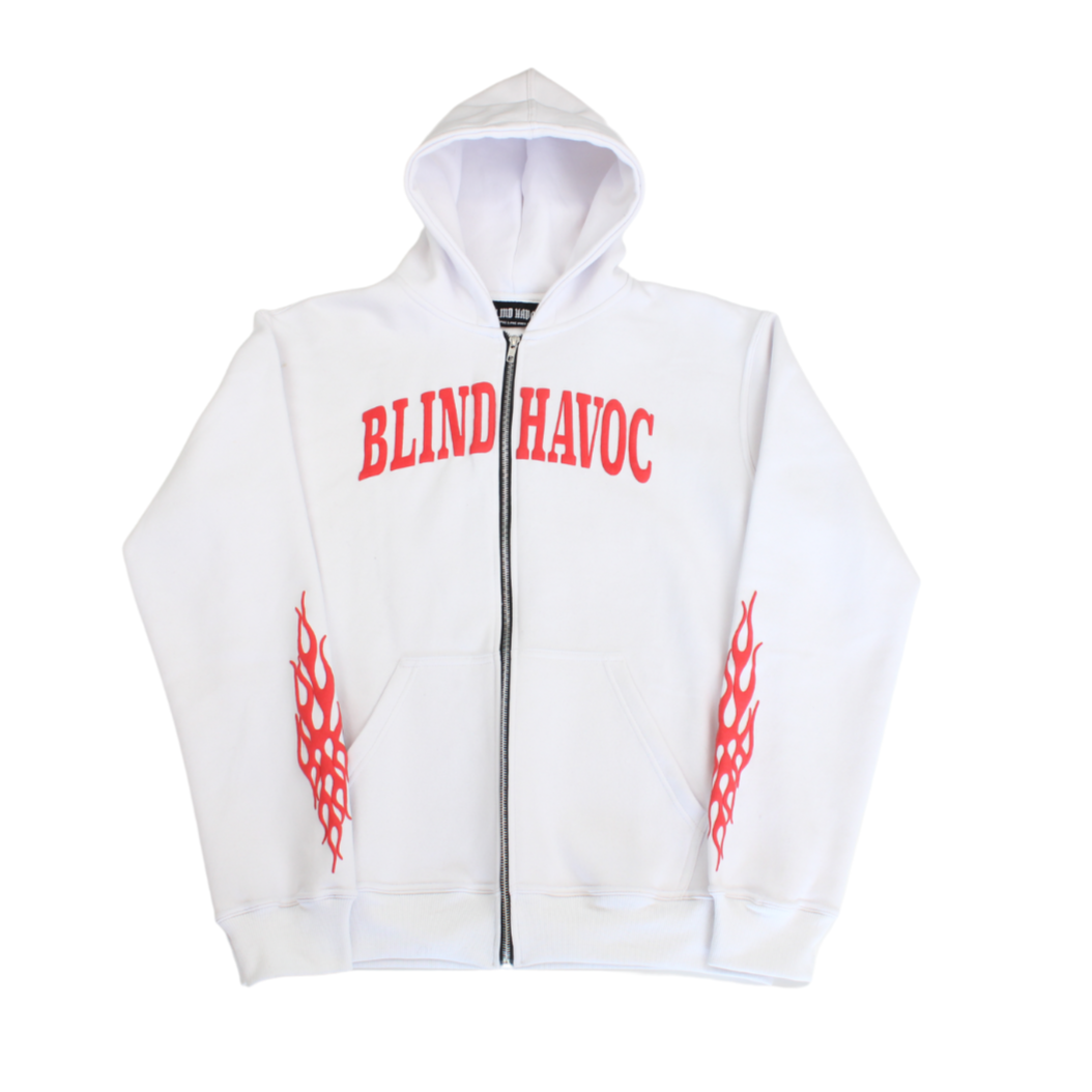 Spread Love Zip-up [White]